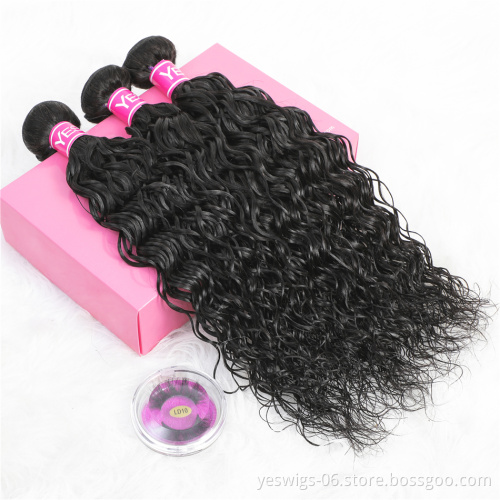 Wholesale Brazilian Free Sample Virgin Cuticle Aligned 12a Grade brazilian Hair In China Water Wave Virgin Human Hair Extension